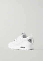 Nike - Air Max 90 Futura crystal-embellished leather and mesh sneakers - White - US 5