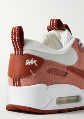 Nike - Air Max 90 Futura leather-trimmed suede and mesh sneakers - Pink - US 5