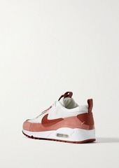 Nike - Air Max 90 Futura leather-trimmed suede and mesh sneakers - Pink - US 5