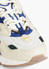 Nike - Air Max 96 II denim-trimmed twill and shell sneakers - White - US 4