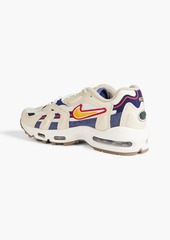 Nike - Air Max 96 II denim-trimmed twill and shell sneakers - White - US 4