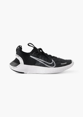 Nike - Free Run Next Nature embroidered Flyknit sneakers - Black - US 5.5