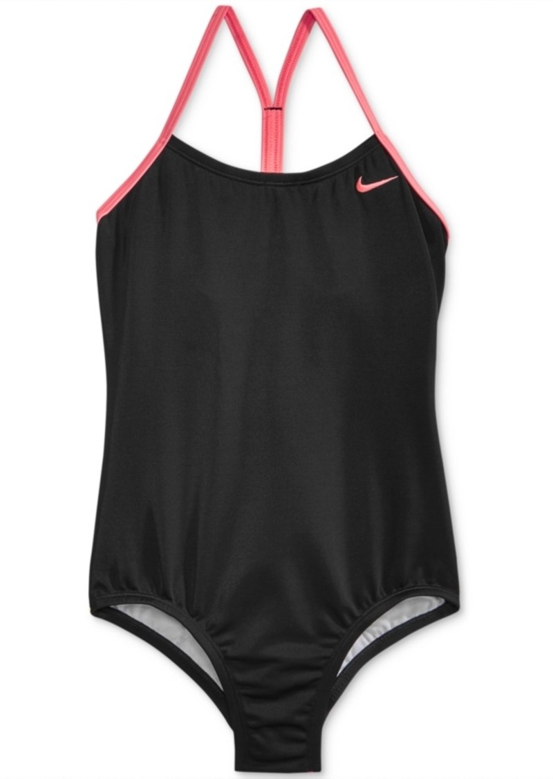 Nike Nike 1-Pc. Core Racer-Back Swimsuit, Little Girls (4-6X) & Big ...