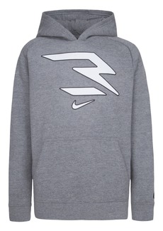 Nike 3BRAND by Russell Wilson Big Boys Logo Pullover Hoodie - Carbon Heather
