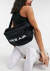 Nike air cross-body fanny pack in black with logo