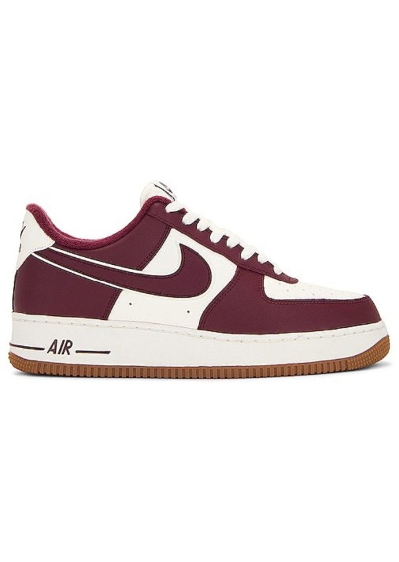 nike AIR FORCE 1 '07 LV8 4 WHITE/NIGHT MAROON-OBSIDIAN