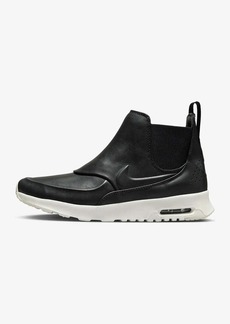 Nike Air Max Thea Mid 859550-001 Women's Black Sail Leather Chelsea Boots TTT47