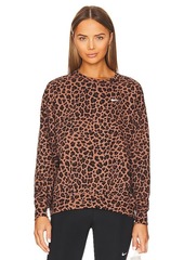 Nike All-over Leopard Print Crew Neck