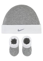 Nike Baby Boys or Baby Girls Swoosh Hat and Booties, 2 Piece Set - Black