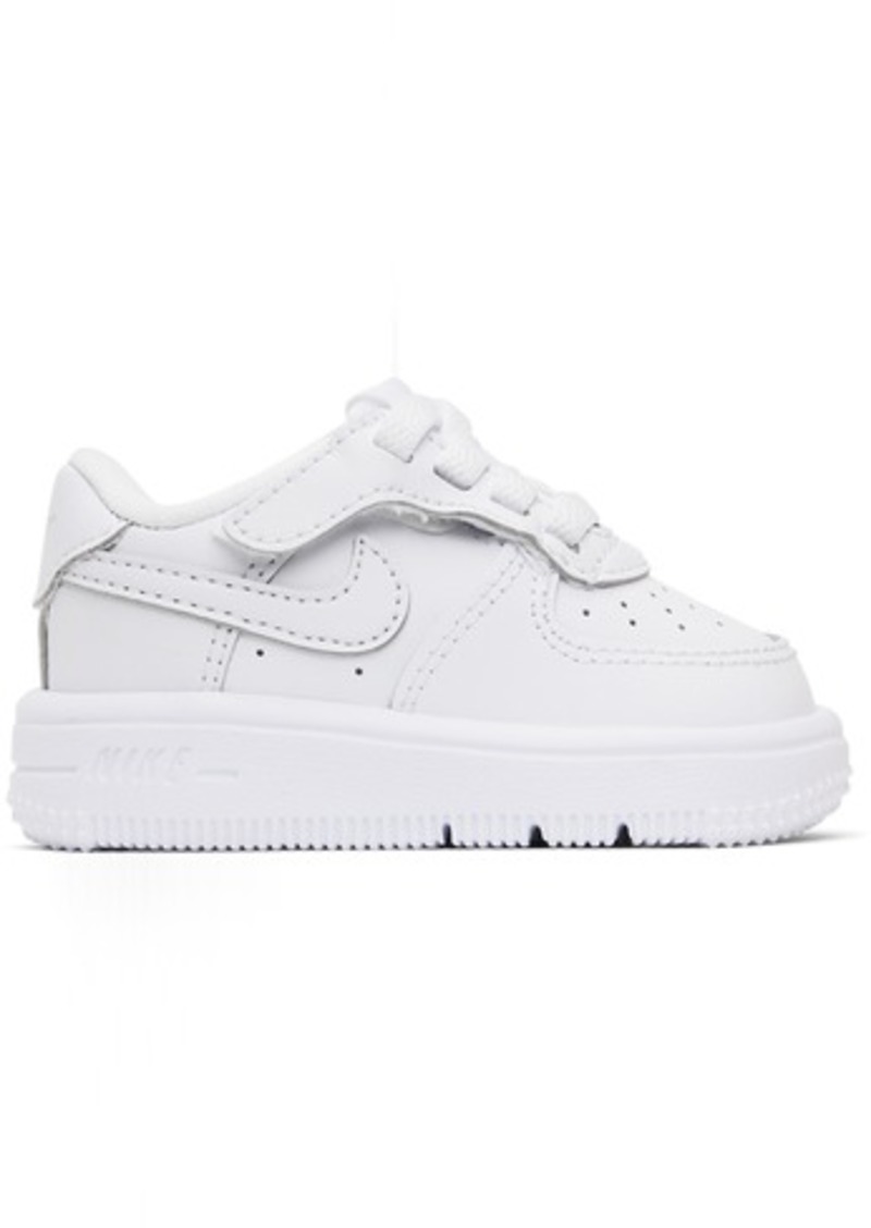 Nike Baby White Force 1 Low EasyOn Sneakers