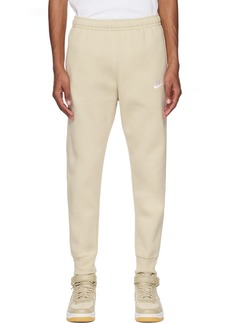 Nike Beige Sportswear Club Sweatpants