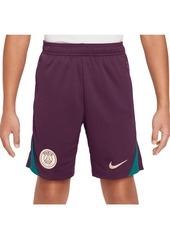 Nike Big Boys and Girls Burgundy Paris Saint-Germain 2024/25 Strike Performance Shorts - Burgundy