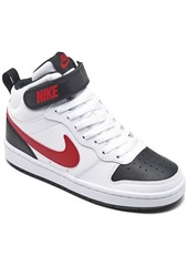 Nike Big Boys Court Borough Mid 2 Stay-Put Casual Sneakers from Finish Line