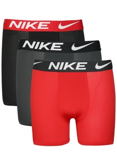 Nike Big Boys 3 Pk. Essential Dri-fit Boxer Briefs - University Red