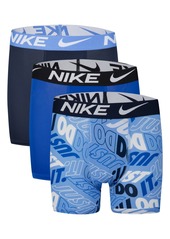 Nike Big Boys Essential Dri-fit Boxer Briefs, Pack of 3 - Gray, Black