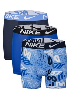Nike Big Boys Essential Dri-fit Boxer Briefs, Pack of 3 - White, University Blue