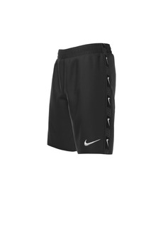 "Nike Big Boys Logo Tape Lap 7"" Volley Swim Shorts - Black"