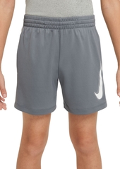 Nike Big Boys Multi Dri-fit Graphic Training Shorts - Smoke Grey