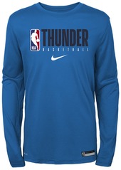 Nike Big Boys Oklahoma City Thunder Practice Long Sleeve T-Shirt