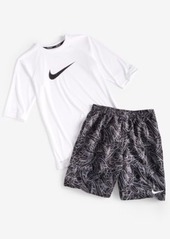 Nike Big Boys Trunks Rashguard T Shirt Shorts