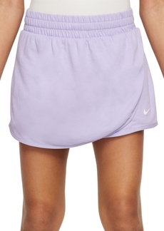 Nike Big Girls Breezy Mid-Rise Skort with Brief Liner - Hydrangeas/white