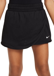 Nike Big Girls Breezy Mid-Rise Skort with Brief Liner - Black/white