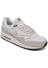 Nike Big Kids Air Max 1 Casual Sneakers from Finish Line - White, Beige
