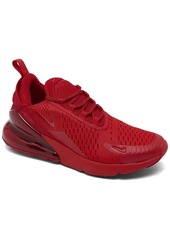 Nike Big Kids Air Max 270 Casual Sneakers from Finish Line - University Red