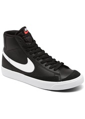 Nike Big Kids' Blazer Mid '77 Casual Sneakers from Finish Line - White, Black