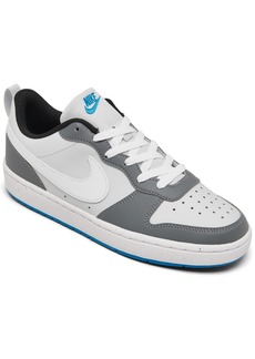 Nike Big Kids Court Borough Low Recraft Casual Sneakers from Finish Line - Pure Platinum, White