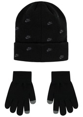 Nike Big Kids Futura Toss Peak Beanie Set - University Red