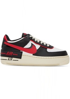 Nike Black & Red Air Force 1 Shadow Sneakers