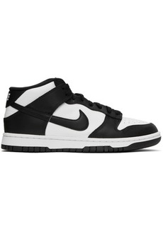 Nike Black & White Dunk Mid Sneakers