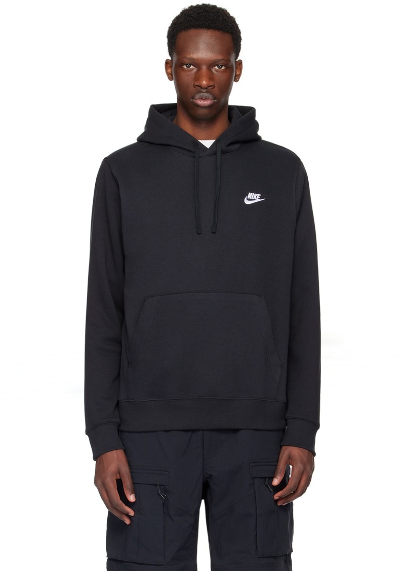 Nike Black Embroidered Hoodie