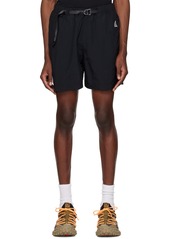 Nike Black Embroidered Shorts
