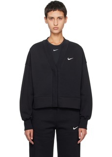 Nike Black Over-Oversized Cardigan