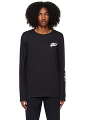 Nike Black Printed Long Sleeve T-Shirt