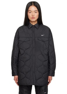 Nike Black Quilted Jacket