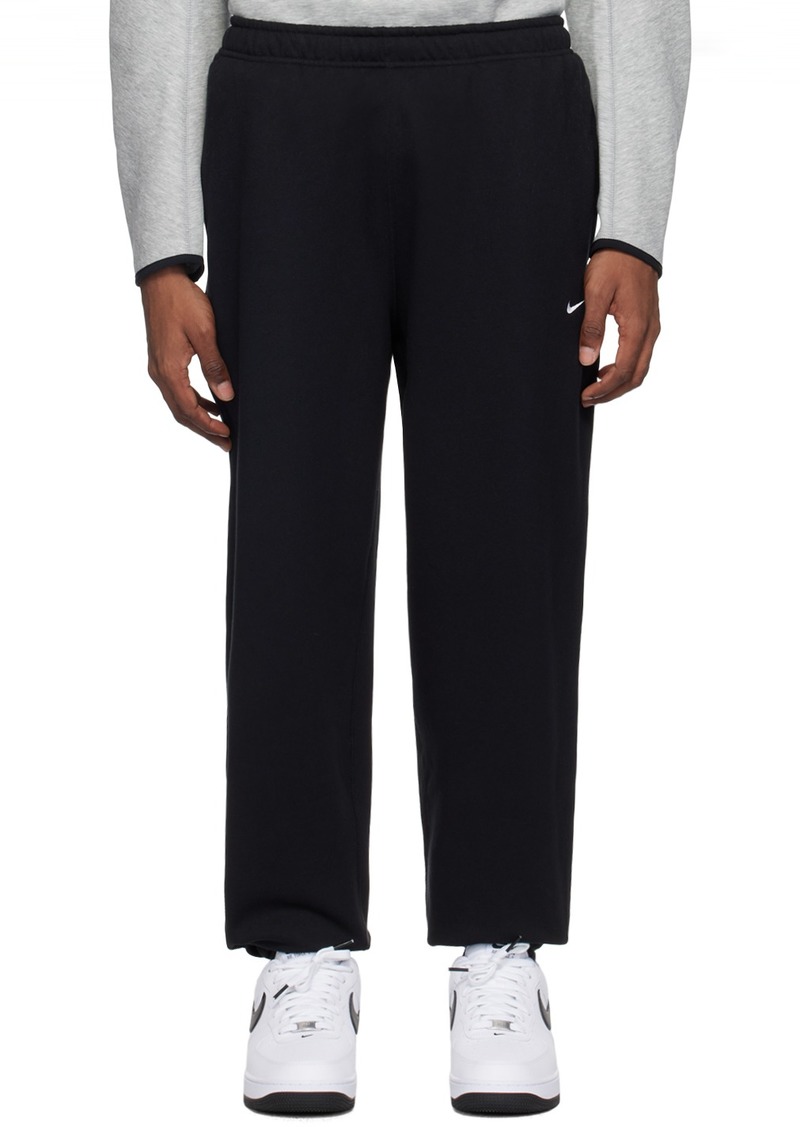 Nike Black Solo Swoosh Sweatpants