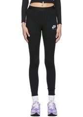 Nike Black Sportswear Air High Rise Ribbed Leggings