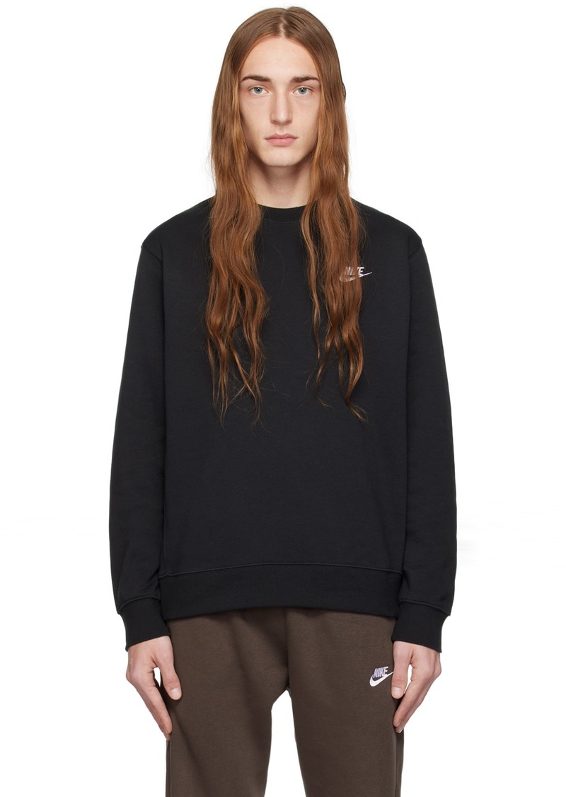 Nike Black Sportswear Club Sweatshirt