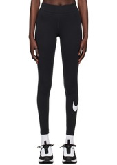 Nike Black Sportswear Essential Swoosh Leggings