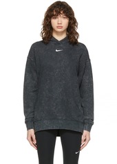 Nike Black Wash Fleece Sportswear Essential Hoodie