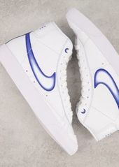 Nike Blazer Mid '77 sneakers in white/hyper royal