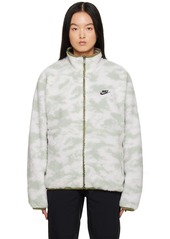 Nike Blue & Khaki Sportswear Club Reversible Jacket