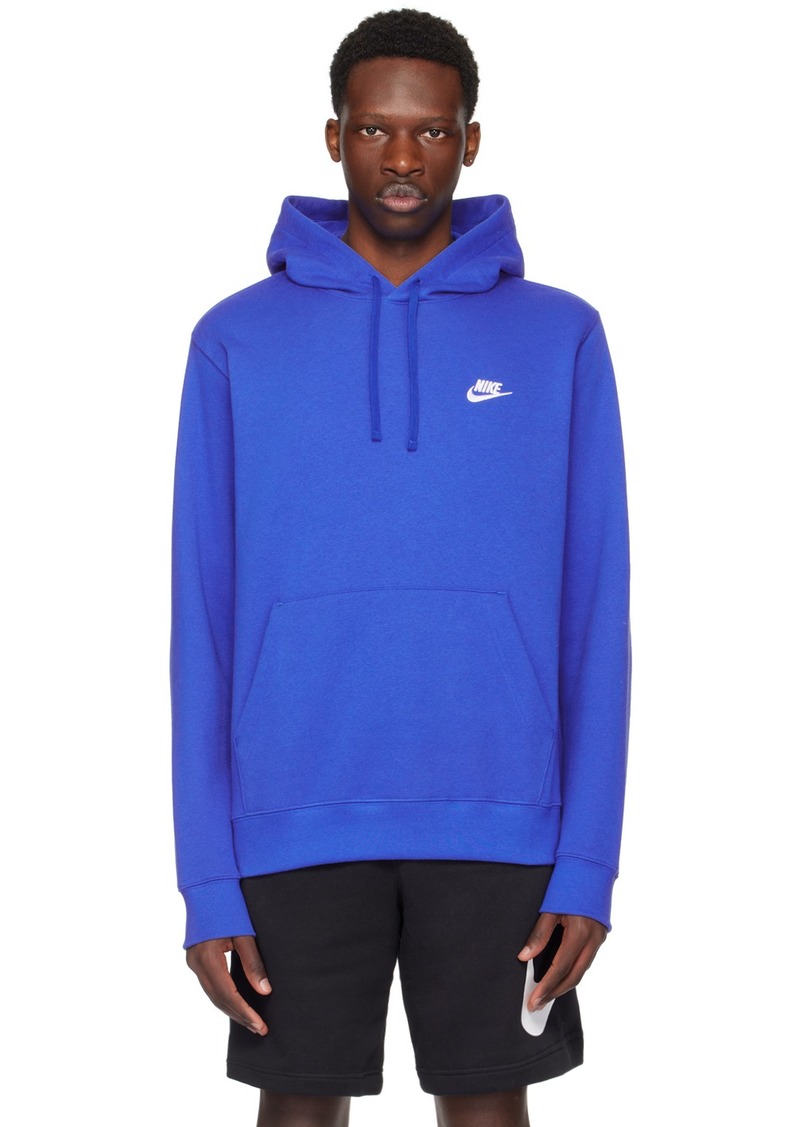 Nike Blue Embroidered Hoodie