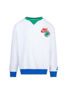 Nike Boys' Color Block Trim Crewneck Sweatshirt - Little Kid