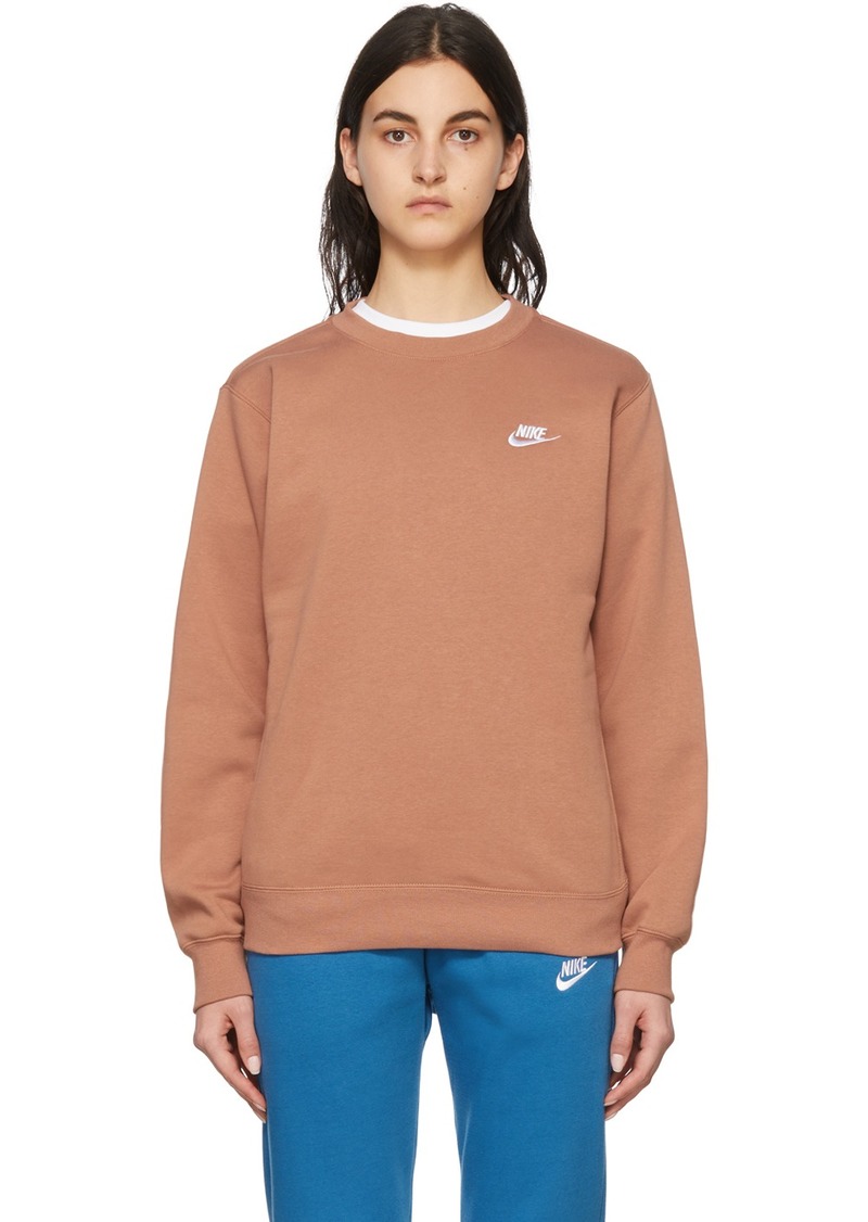 Nike Brown Cotton Sweatshirt