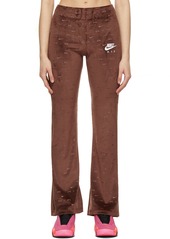 Nike Brown Velour Air Lounge Pants