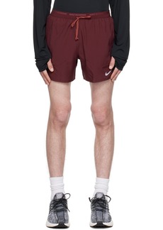 Nike Burgundy Brief-Lined Shorts